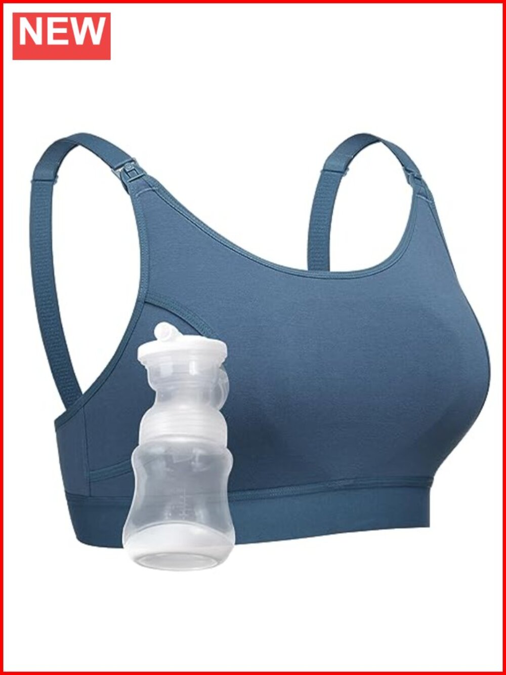 Hands Free Pumping & Nursing Bra Adjustable Cotton Wire Free Full Coverage